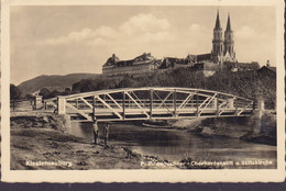 Deutsches Reich PPC Klosterneuburg Bridge Brücke Pont Augustiner-Chorherrenstift U. Stiftskirche WIEN-MAUER 1940 - Klosterneuburg