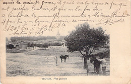 FRANCE - 55 - TROYON - Vue Générale - Chevaux - Carte Postale Ancienne - Other & Unclassified