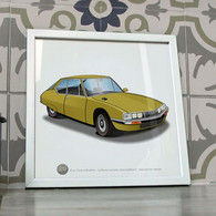 Poster Citroën SM Feuille Dorée - Voitures