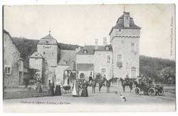 Château De HAMOIR-LASSUS  --  La Cour - ( Annimée :Automobile Ancienne Et Cavaliers   ) - Hamoir