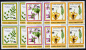 ALBANIA 1991 Plants Set Blocks Of 4 MNH / **.   Michel 2470-72 - Albanië