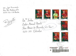 TIMBRES- STAMPS- BRIEFMARKEN- FRANCOBOLLI- MARCOPHILIE- LETTRE RECOMMANDÉ - PORTUGAL - SPORTS - FOOTBALL- TIMBRES DIVERS - 2022 – Qatar