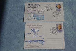 5-775 TAAF FAAT EPF Explorateur South Pole Sud Antarktis Antartico Paul Emile Victor Dessin Pev 1959 Paris 2000 FDC - Poolreizigers & Beroemdheden