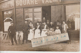 COLOMBES - Restaurant Du Square Valmy Situé Au 188 Boulevard De Valmy ( Carte Photo ) - Colombes