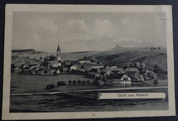 Gruß Aus Habach Mit Zurück Vermerk Nürnberg  1921   #AK6270 - Weilheim