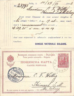 PK  "Banque Nationale Bulgare, Sophia" - Steinach Sachsen        1903 - Andere & Zonder Classificatie
