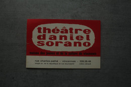 Programme Novembre 1965 Théâtre Daniel Sorano Vincennes - Programmes