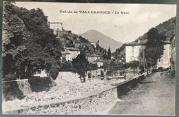 Entrée De Valleraugue - Le Quai. Circulée 1917. Phot. Ch. Bernheim, Nîmes - Valleraugue