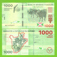 BURUNDI 1000 FRANCS 2021 P-51  UNC NEW - Burundi