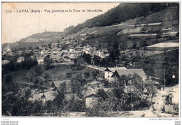 LAVAL-Vue Générale Et La Tour De Montfallet-  Carte écrite En 1928. 2 Scans  TBE - Laval