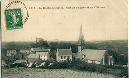 29 - La Roche Maurice : Vue De L' Eglise Et Du Château - La Roche-Maurice