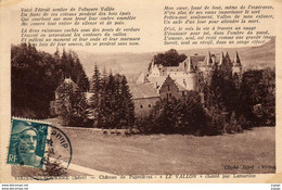 VIRIEU-SUR-BOURBRE  Château De Pupetières.  Carte écrite En 1945   2 Scans  TBE - Virieu