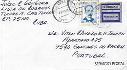 Cuba - PrePayd Official Cover For Internal Use But Sent Abroad - Timbres-taxe