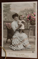 Ak CPA 1908 Mère Enfant  Emaillographie - Mother's Day