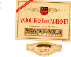 Etiquette De Vin Anjou Années 1950. Roger Gouin à St Florent (49) - Altri & Non Classificati