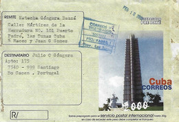 Cuba - PrePayd Official Cover For International Use - 2000 - Storia Postale