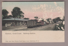 AK Afrika Goldküste (Gold Coast) Kumasi Railway-Station Foto (Basel Mission Book Depot) Ungebraucht - Ghana - Gold Coast