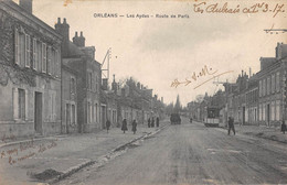 CPA 45 ORLEANS LES AYDES ROUTE DE PARIS / TRAMWAY / Cliché Rare - Orleans