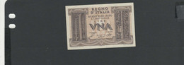 ITALIE - Billet 1 Lire 1939 NEUF/UNC Pick-026 - Italia – 1 Lira