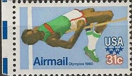 USA 1979 Olympic Games, Moscow (1980) - 31c. - High Jump (air) MNH - 3b. 1961-... Nuevos