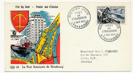 Enveloppe FDC - 30F Port De Strasbourg - 6 Octobre 1956 - 1950-1959