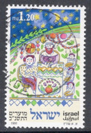 Israel 1991 Single Stamp Celebrating New Year In Fine Used - Usati (senza Tab)