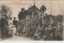 CIREY - LAFRIMBOLE - Français Et Allemands Se Rencontrent Au Poteau Frontière Vers 1910 - Cirey Sur Vezouze