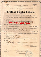 87- ROCHECHOUART- CERTIFIVAT ETUDES PRIMAIRES 1900- JOSEPH ROCH NE LE 26 AOUT 1893 A ROCHECHOUART-CACHET LIMOGES - Diplome Und Schulzeugnisse