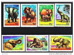 TANZANIE, Elephants, Elephant. Yvert N°796/02 Neuf Sans Charniere. MNH ** - Elephants