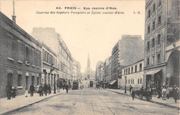 CPA 75 PARIS / PARIS 13e / RUE JEANNE D'ARC / CASERNE DES SAPEURS POMPIERS - Distretto: 13