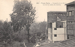 CPA 75 VIEUX PARIS / PARIS 13e / PERSPECTIVE DE LA BIEVRE VUE SUR LES JARDINS DES GOBELINS - Distretto: 13