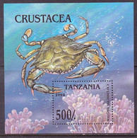 TANZANIE, Crustacés, Crabe Yvert N° BF 249** MNH Neuf Sans Charnière - Maritiem Leven