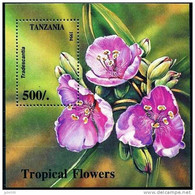 TANZANIE Fleur, Fleurs, Flower, Flor Yvert N° BF 250** Neuf Sans Charniere. MNH. Tropical Flowers - Tansania (1964-...)