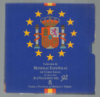 JC, Coleccion De Monedas Espanolas De Curso Legal , No Circuladas, Acunaciones Del 92 ,1992 ,5 Scans , Frais Fr 4.00 E -  Collections