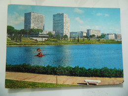 Cartolina Viaggiata  "ROMA EUR Il Lago" 1972 - Parken & Tuinen