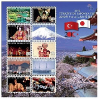 Turkey, Türkei - 2010 - Japon Year 2010 In Turkey - 1.Mini S/Sheet ** MNH - Unused Stamps