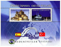 Turkey, Türkei - 2010 - The Alliance Of Civilizations (Turkey-Spain) - 1.Mini S/Sheet ** MNH - Unused Stamps