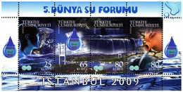 Turkey, Türkei - 2009 - 5th World Water Forum - 1.Mini S/Sheet ** MNH - Nuovi