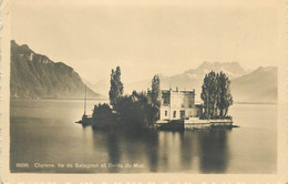 Postcard Switzerland Clarens Ile De Salagnon Et Dents Du Midi - Agno