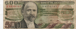 MESSICO 500 PESOS 1984 P-79b.21 CIRC - Mexico