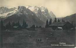 Postcard Switzerland Hasliberg Gummenalp Mit Wetterhorngruppe - Hasliberg