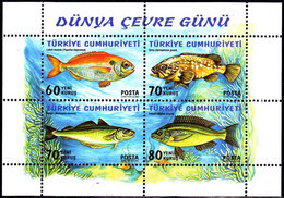 Turkey, Türkei - 2005 - World Environment Day (Fishes) - 1.Mini S/Sheet ** MNH - Ungebraucht