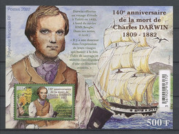 POLYNESIE 2022 Bloc N° 56 ** Neuf MNH Superbe Personnalité Charles Darwin Naturaliste Paléontologue Flore Fruits Bananes - Nuevos