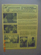 Bridger Foundry & Gallery Newsletter October 1979 - Bozeman, Montana - Harvey Rattey And Pamela Harr - Schöne Künste