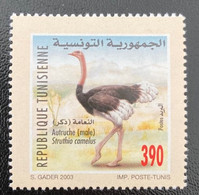 2003 Tunisia Tunisie Male Autruche Ostrich 1V MNH ** - Avestruces