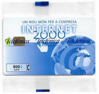 Spain - Telefónica - Internet 2000 - P-422 - 01.2000, 500PTA, 2.500ex, NSB - Emisiones Privadas