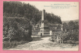 F2303   CPA  BROUVELIEURES (Vosges)  Monument élevé à La Mémoire Du Corps Franc Des Vosges Commandé En 1870 .... - Brouvelieures