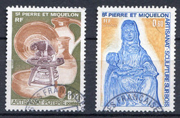 Réf 55 CL2 < -- SAINT PIERRE Et MIQUELON < Yvert N° 443 Et 444 Ø < Oblitéré Ø Used - Used Stamps