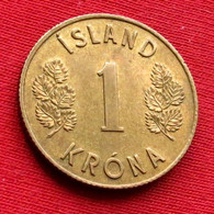 Iceland  1 Krona 1963  Islandia Islande Island Ijsland W ºº - Iceland