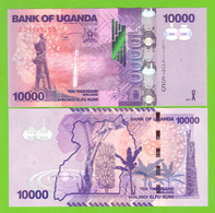 UGANDA 10000 SHILINGI 2021 P-52 UNC NEW DATE - Oeganda